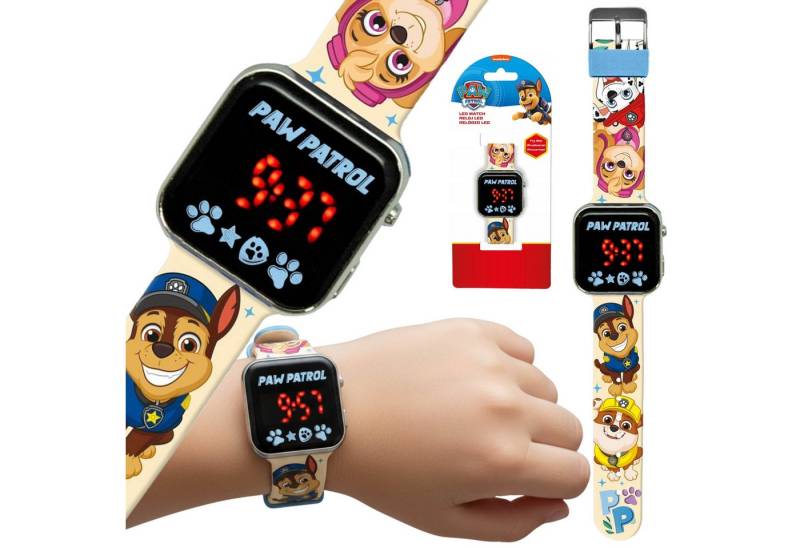 Sarcia.eu Digitaluhr Paw Patrol Uhr für Mädchen, Armbanduhr mit LED-Display zum Lernen von Sarcia.eu