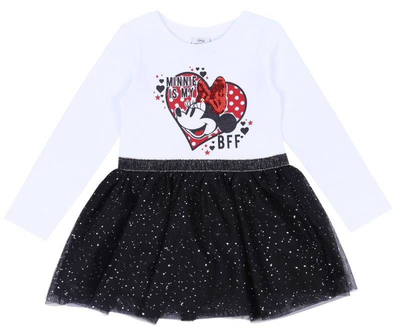 Sarcia.eu Druckkleid Weiß und schwarz Kleid Minnie Mouse DISNEY 5-6 Jahre von Sarcia.eu
