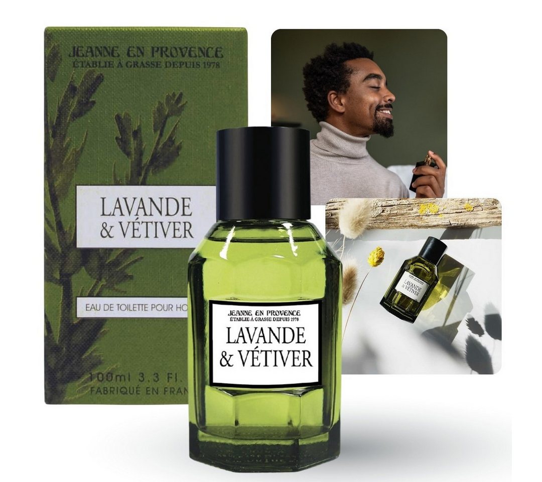 Sarcia.eu Eau de Toilette Jeanne en Provence - Lavande & Vétiver, Herren Eau de Toilette, 100ml von Sarcia.eu