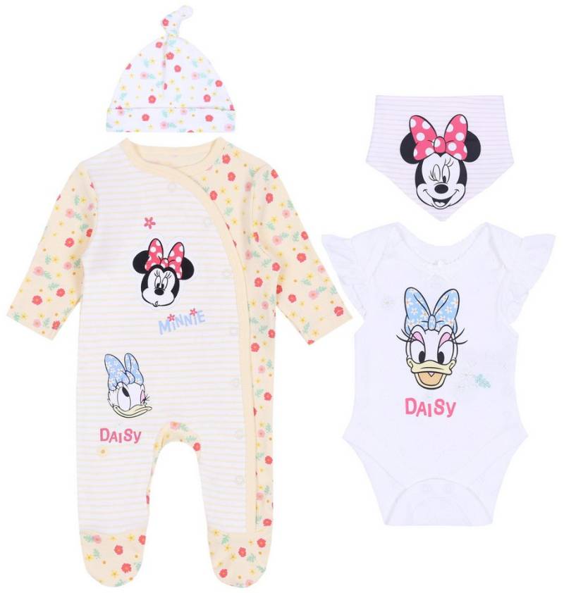 Sarcia.eu Frühchenpaket Gelb-weißes Babyset mit Blumen und Streifen Minnie Mouse 9-12 Monate von Sarcia.eu