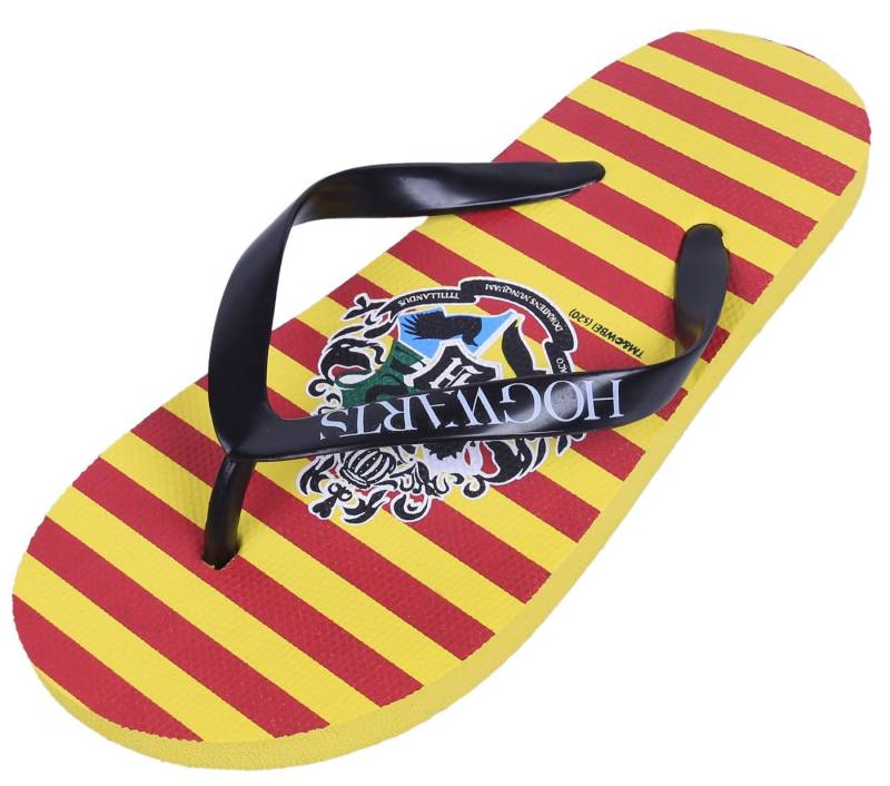 Sarcia.eu Gelbe Flip-Flops rot gestreift Harry Potter 30-31 EU Badezehentrenner von Sarcia.eu