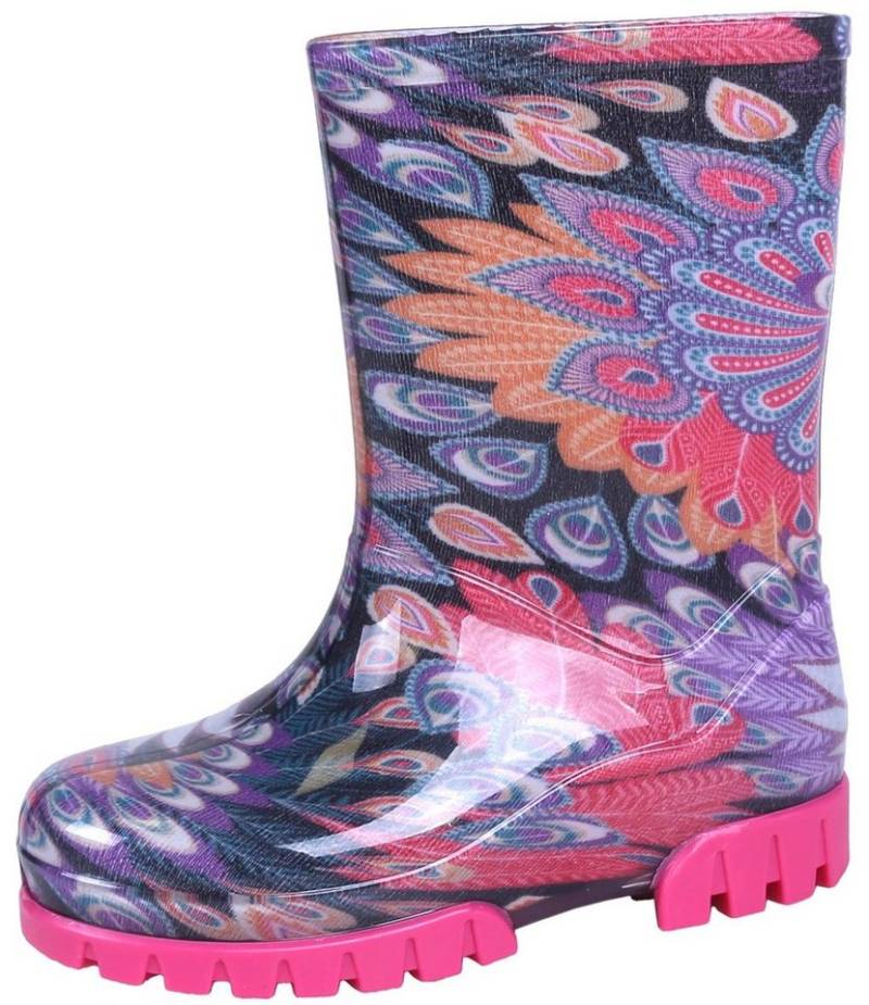 Sarcia.eu Gummistiefel für Kinder mit Pfauenfedern DEMAR 26-27 EU Hausschuh von Sarcia.eu