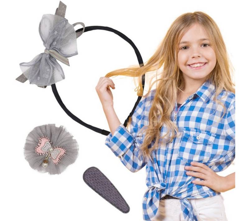 Sarcia.eu Haarband Graphit Haarschmuck Haarband + 2x Nella Haarnadel von Sarcia.eu