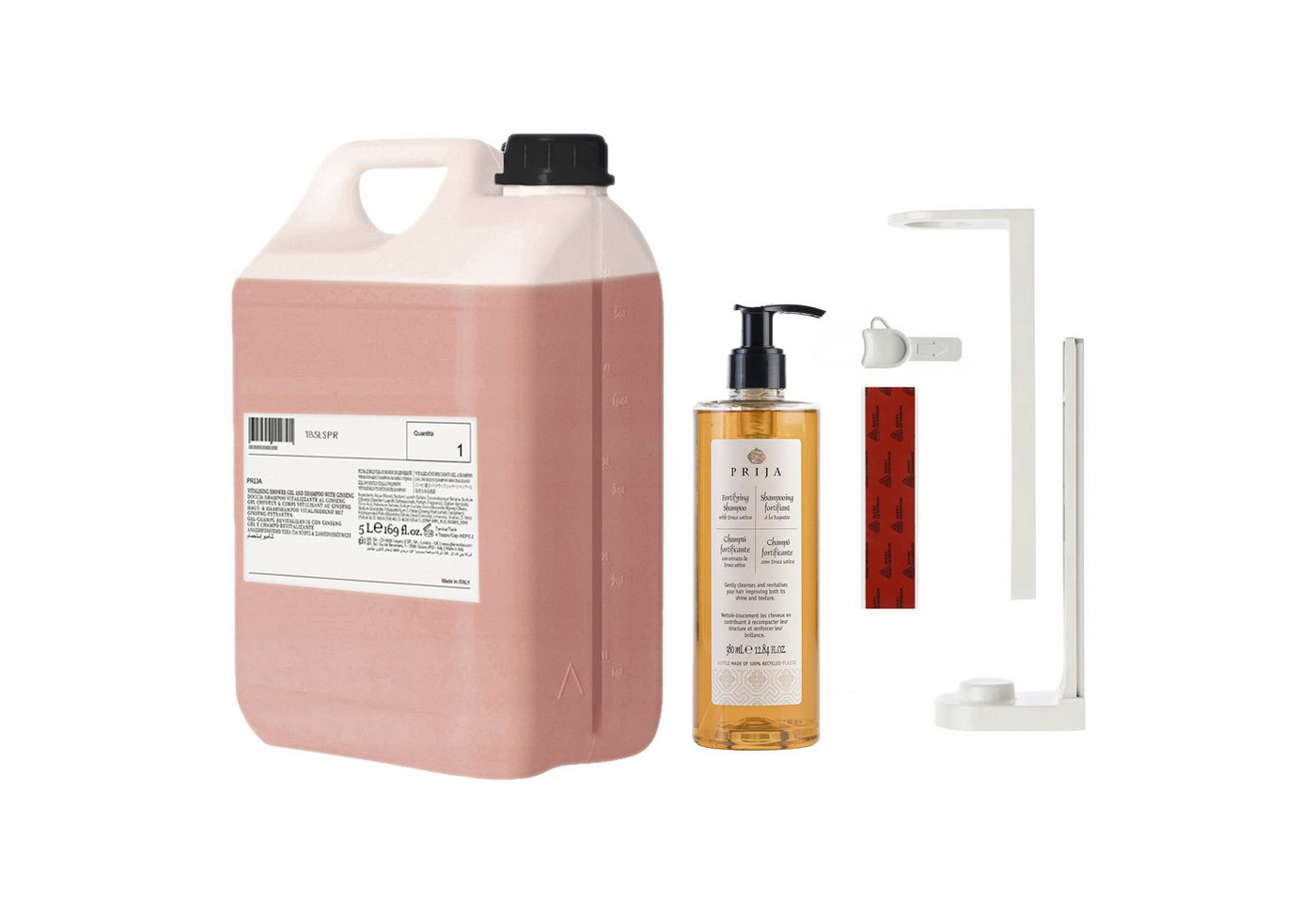 Sarcia.eu Haarshampoo PRIJA-Set:weißer Flaschenhalter,380ml Rucola-Shampoo+5l Vorrat Sarcia.eu Haarshampoo PRIJA-Set:weißer Flaschenhalter,380ml Rucola-Shampoo+5l Vorrat von Sarcia.eu