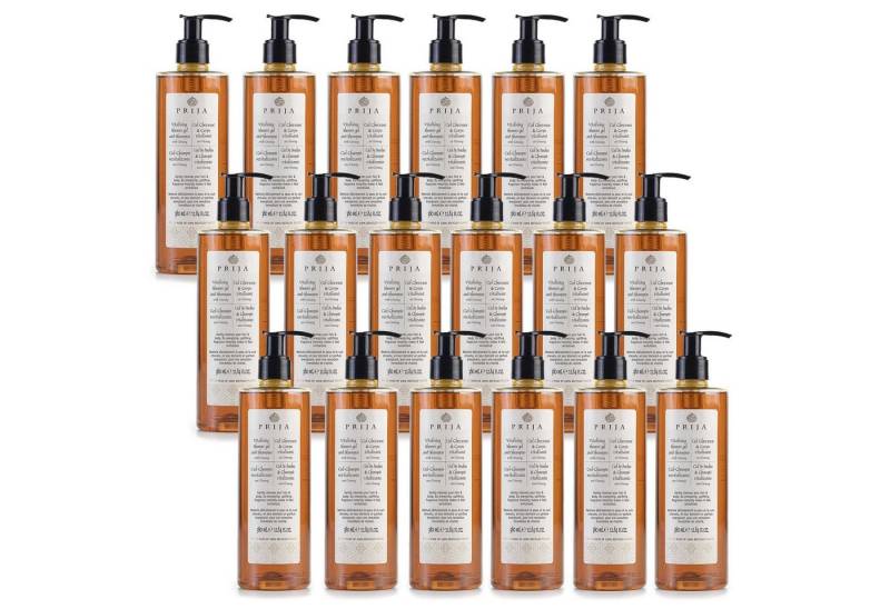 Sarcia.eu Haarshampoo PRIJA flüssiges Shampoo/Duschgel Ginseng 18x380ml von Sarcia.eu