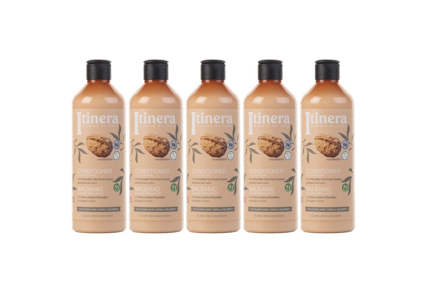 Sarcia.eu Haarspülung ITINERA Conditioner mit Walnuss, 96 % natürlich, 370 ml, 5-tlg. von Sarcia.eu