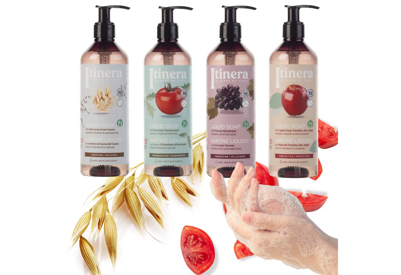 Sarcia.eu Handseife ITINERA Pflegende NATÜRLICHE Handseife VEGAN 4x370ml SET, 4-tlg. Sarcia.eu Handseife ITINERA Pflegende NATÜRLICHE Handseife VEGAN 4x370ml SET, 4-tlg. von Sarcia.eu