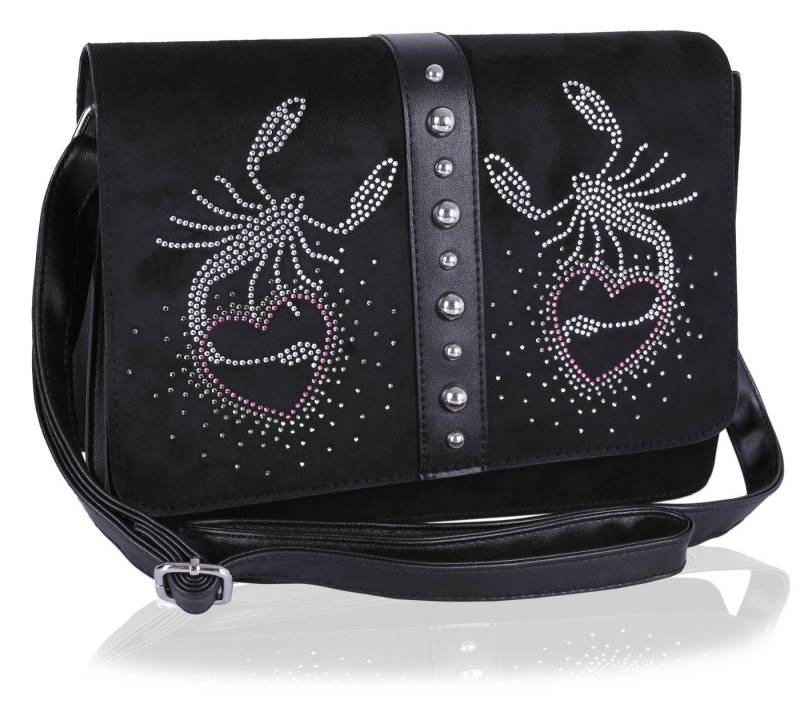 Sarcia.eu Handtasche Schwarze Tasche mit Skorpione von Sarcia.eu