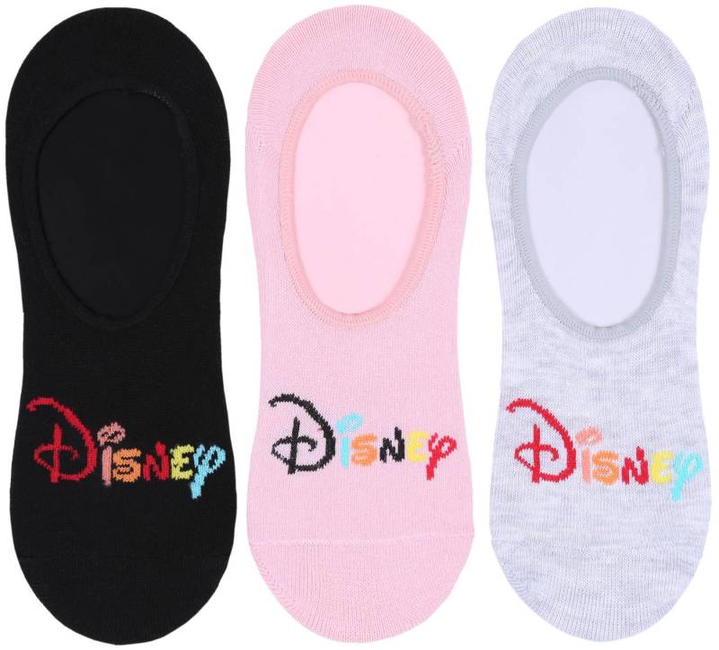 Sarcia.eu Haussocken 3x schwarz-graue Socken, Füßlinge DISNEY 37-42 EU von Sarcia.eu