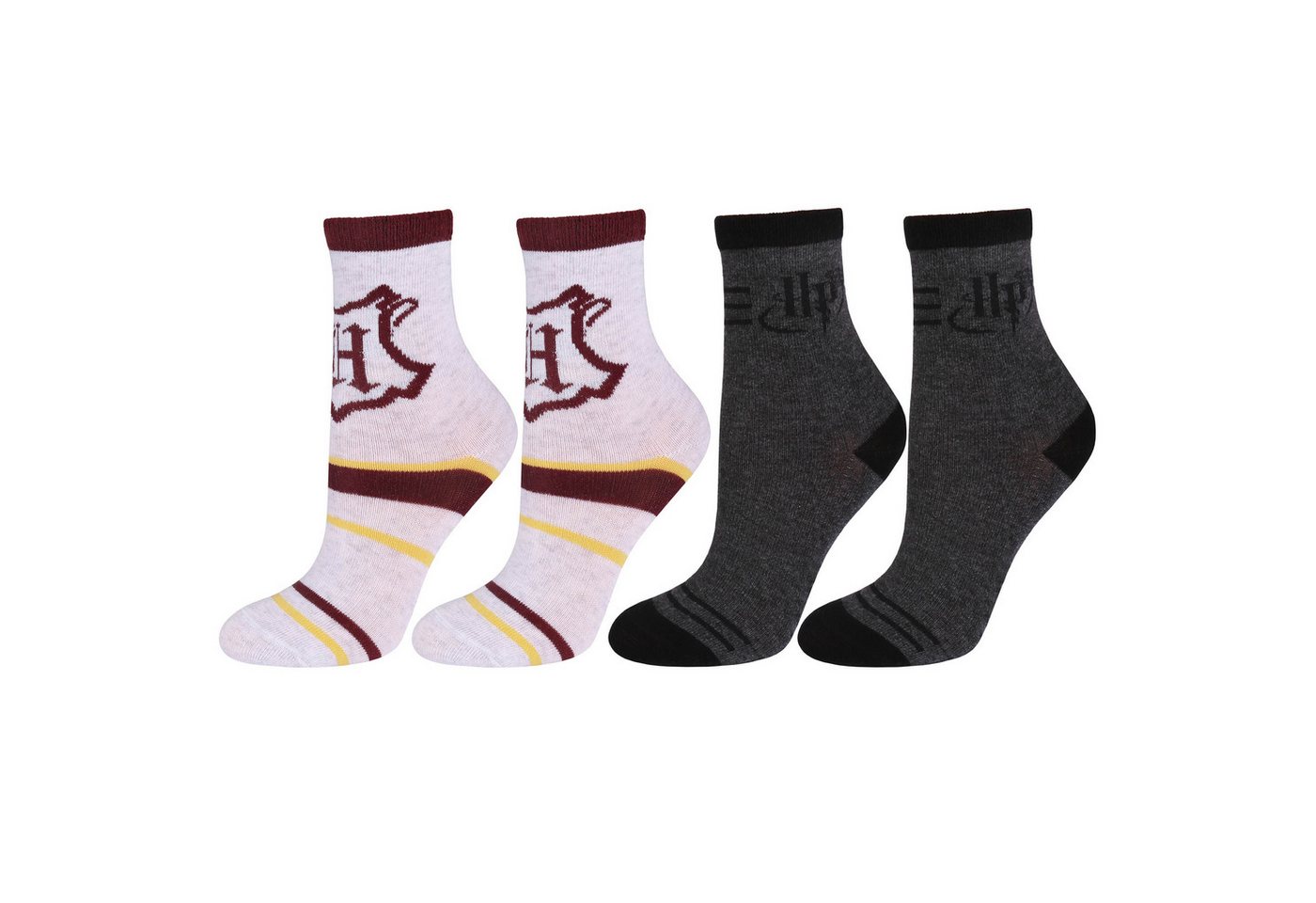 Sarcia.eu Haussocken 4x Grau-schwarze, lange Socken für Jungen Harry Potter von Sarcia.eu