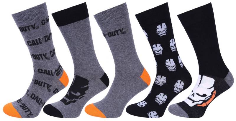 Sarcia.eu Haussocken 5 x Graue Socken Call Of Duty ACTIVISION 40/42 EU von Sarcia.eu