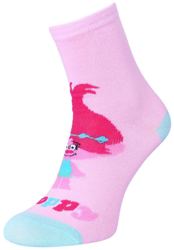 Sarcia.eu Haussocken Pinke Mädchen-Socken TROLLS 23/26 EU von Sarcia.eu