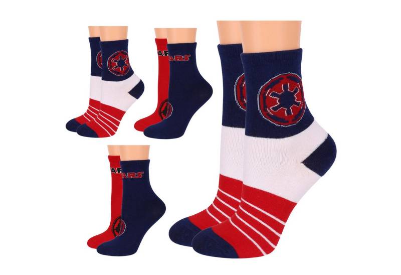 Sarcia.eu Haussocken Star Wars Galactic Empire Sockenset Jungen, 4 Paar lange Socken von Sarcia.eu