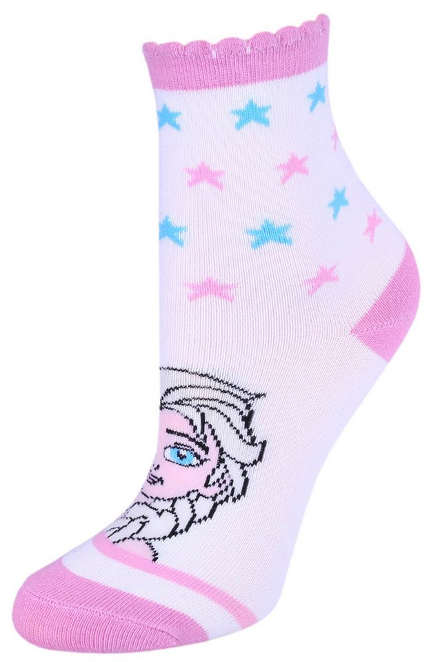 Sarcia.eu Haussocken Weiße Mädchensocken Elsa Frozen Die Eiskönigin 27/30 EU von Sarcia.eu