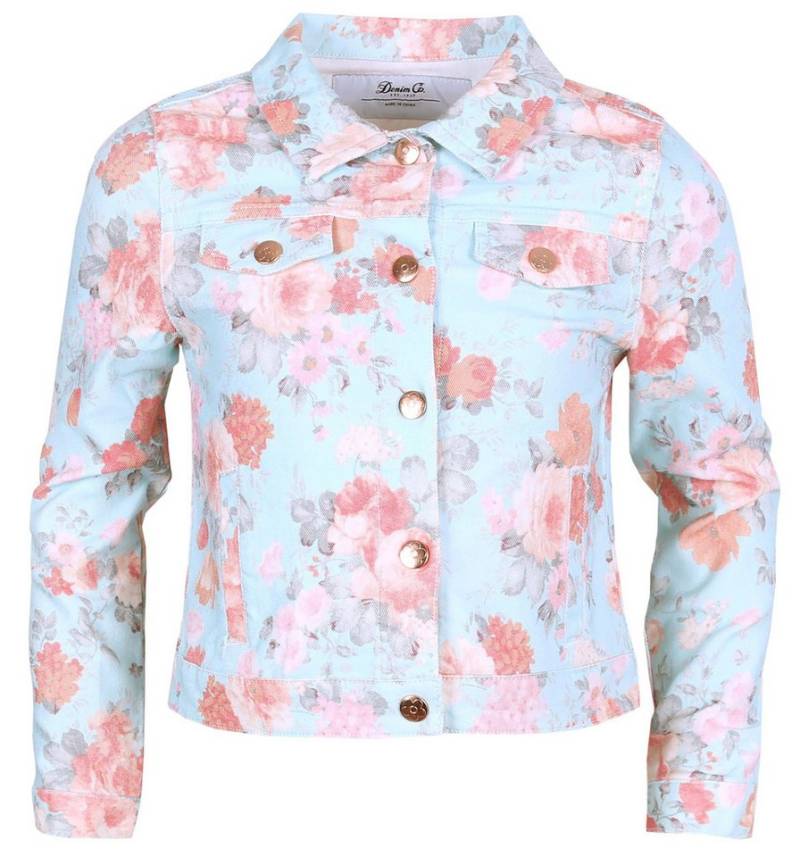 Sarcia.eu Jeansjacke Jeansjacke mit Blumen gemustert Denim Co 3-4 Jahre von Sarcia.eu