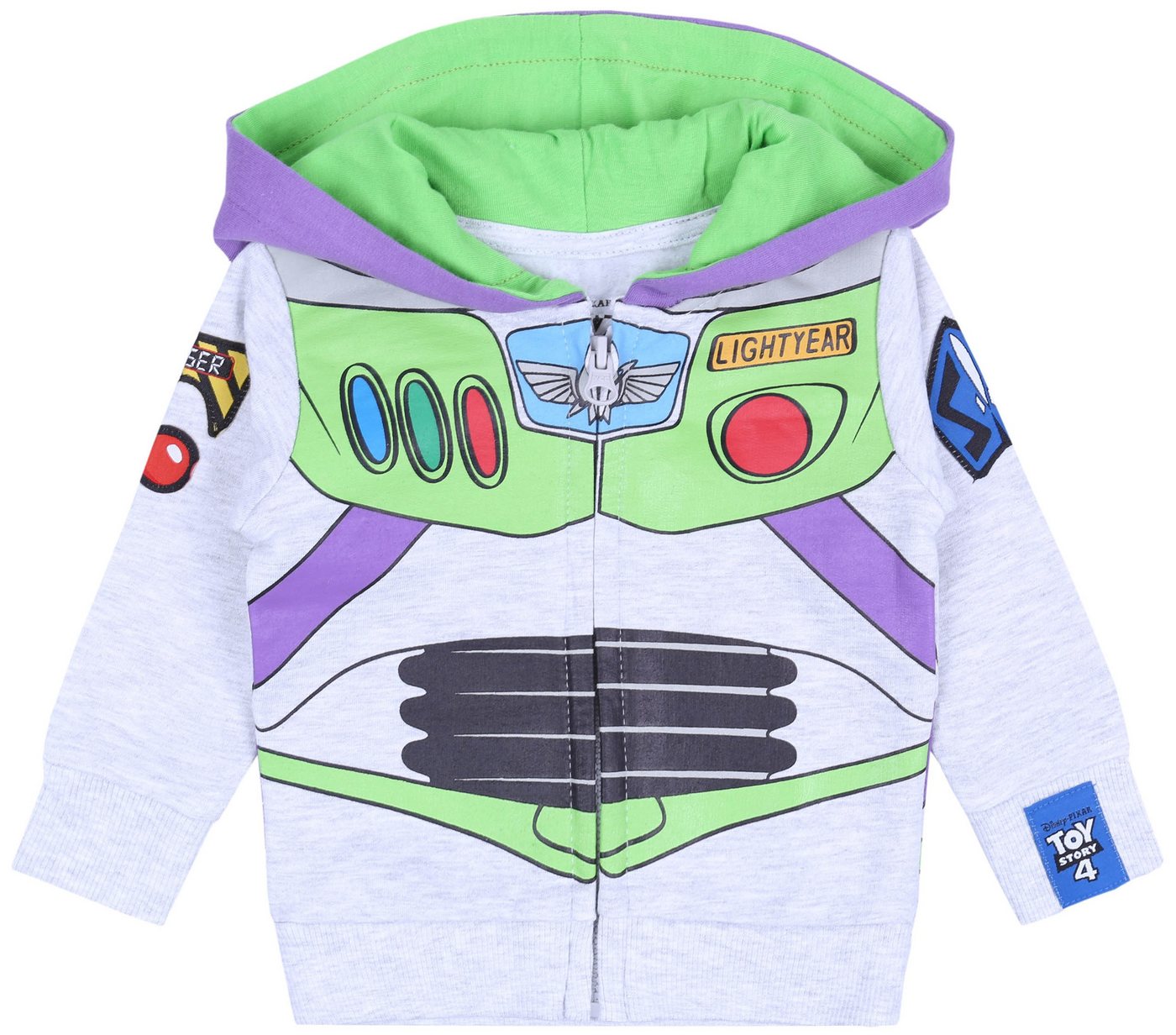 Sarcia.eu Kapuzensweatshirt Grauer Kapuzenpullover Buzz Astral Toy Story DISNEY" 12-18 Monate" von Sarcia.eu