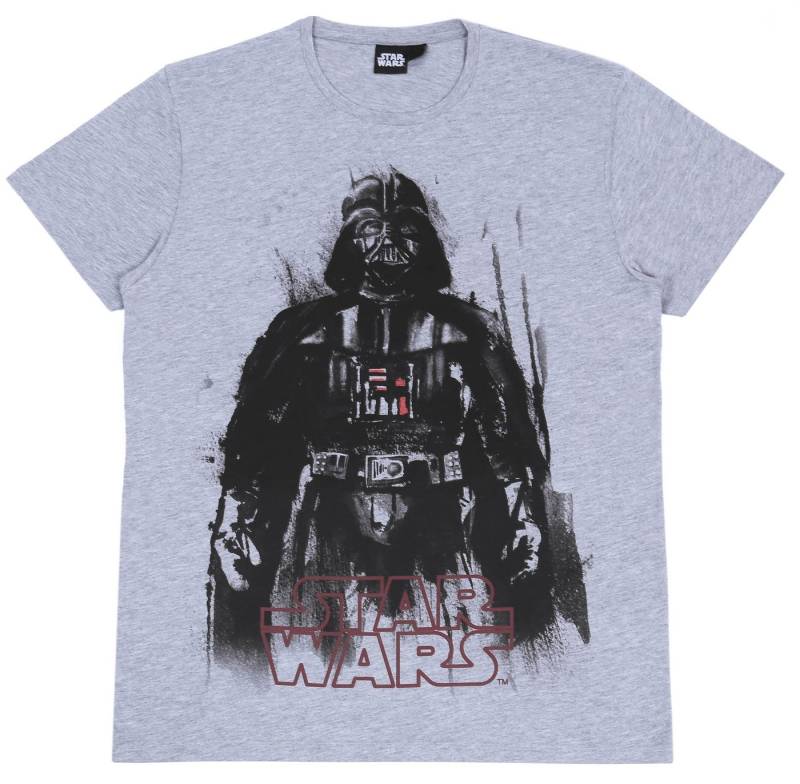 Sarcia.eu Kurzarmbluse DISNEY STAR WARS T-Shirt für Herren, grau Darth Vader XS von Sarcia.eu