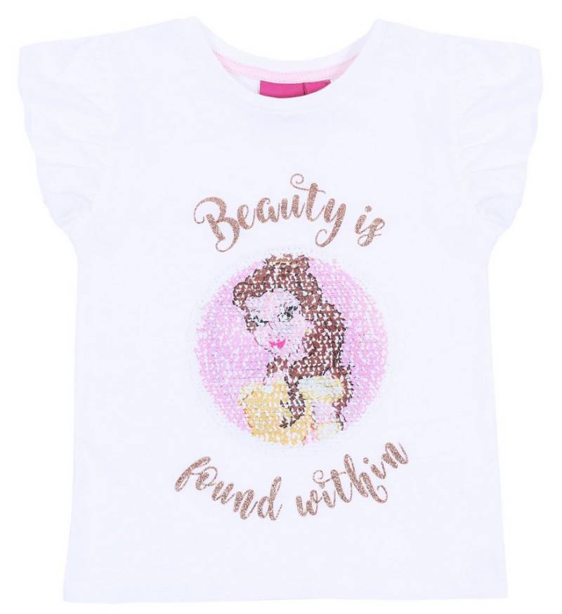 Sarcia.eu Kurzarmbluse Ecru-Bluse "Die Schöne und das Biest" Disney 3-4 Jahre von Sarcia.eu