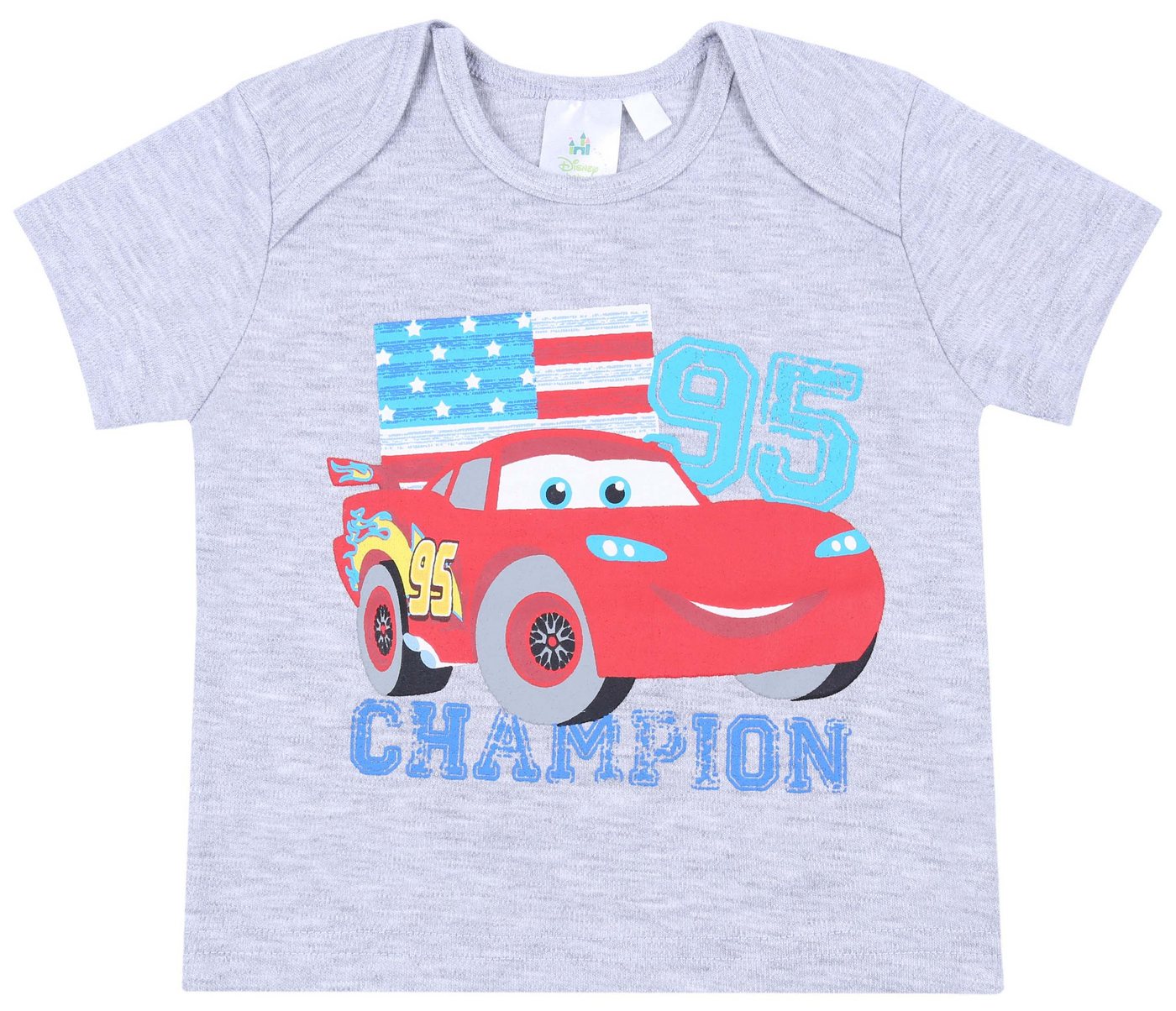 Sarcia.eu Kurzarmbluse Graues Baby-T-Shirt Lightning McQueen Disney 12 Monate von Sarcia.eu