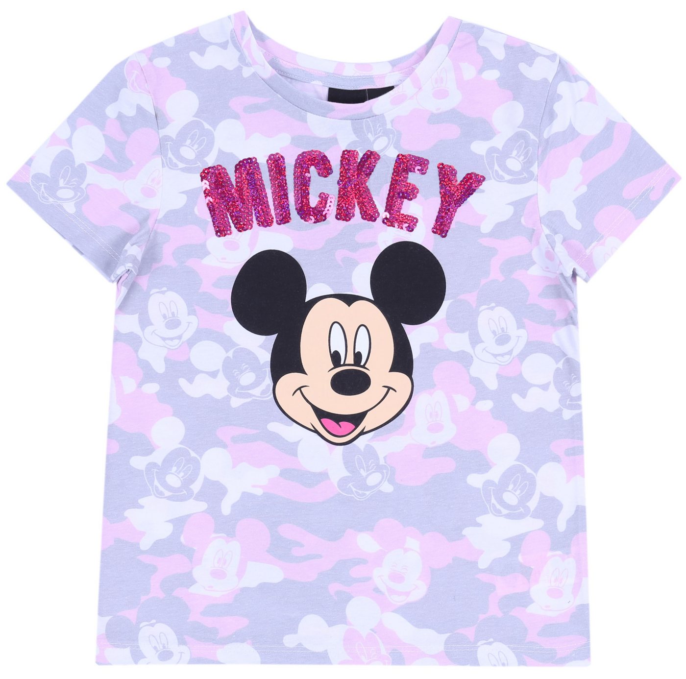 Sarcia.eu Kurzarmbluse Graues und rosa Mickey DISNEY T-Shirt 10-11 Jahre von Sarcia.eu