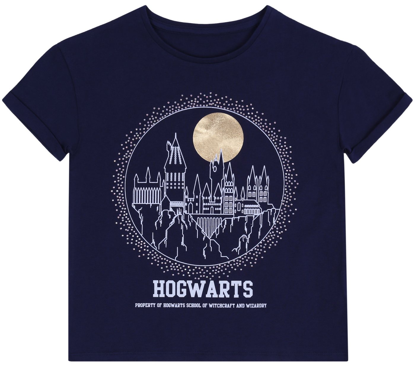 Sarcia.eu Kurzarmbluse HARRY POTTER HOGWARTS Dunkelblaues T-Shirt für Mädchen 5-6 Jahre von Sarcia.eu