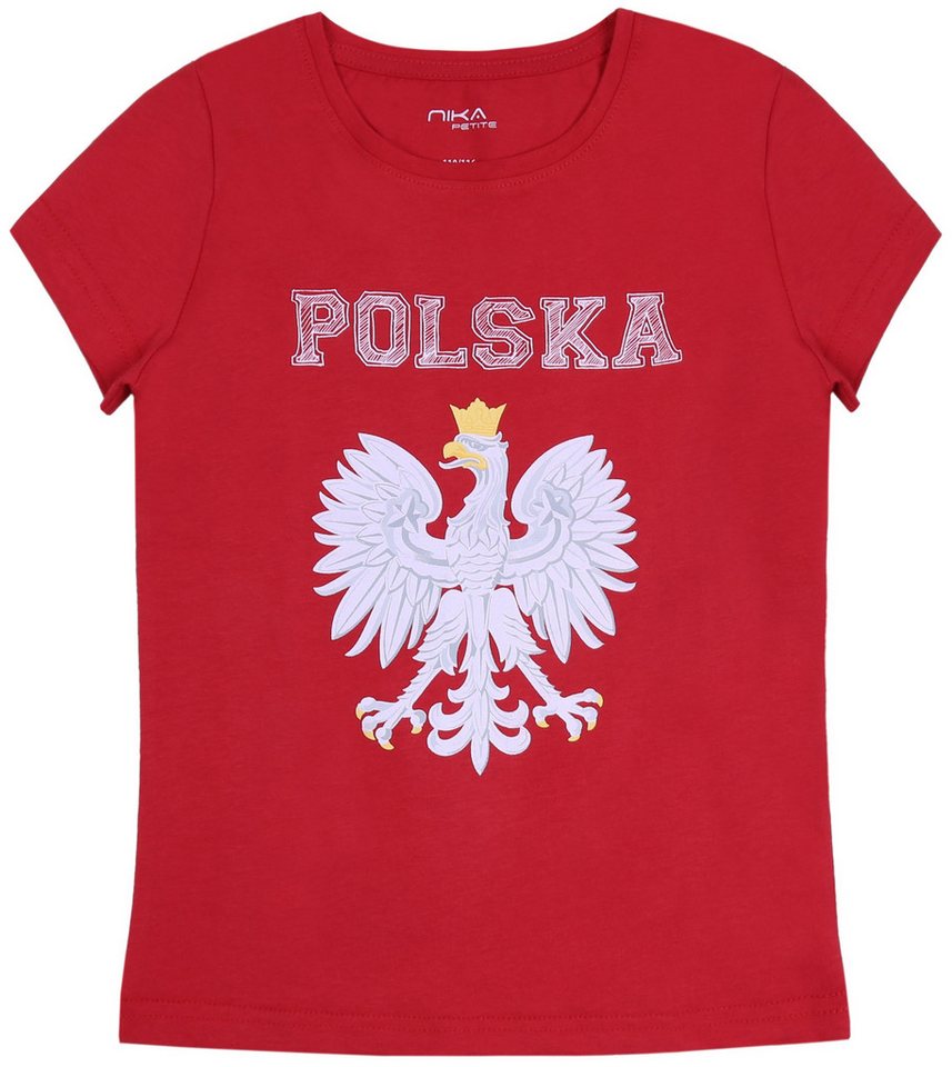 Sarcia.eu Kurzarmbluse Rotes Mädchen-T-Shirt mit Adler POLSKA POLEN 13 Jahre von Sarcia.eu