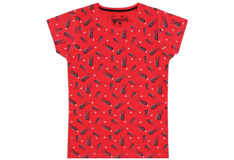 Sarcia.eu Kurzarmbluse Rotes T-Shirt mit Ananas gemustert S von Sarcia.eu