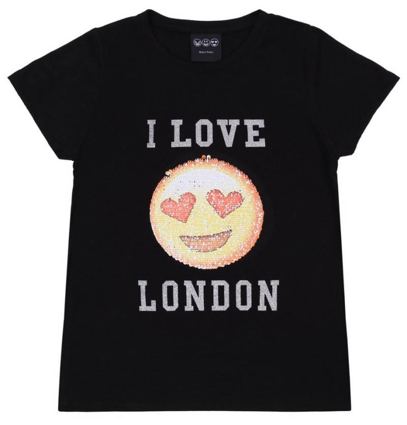 Sarcia.eu Kurzarmbluse Schwarzes T-Shirt I Love London 6-7 Jahre von Sarcia.eu