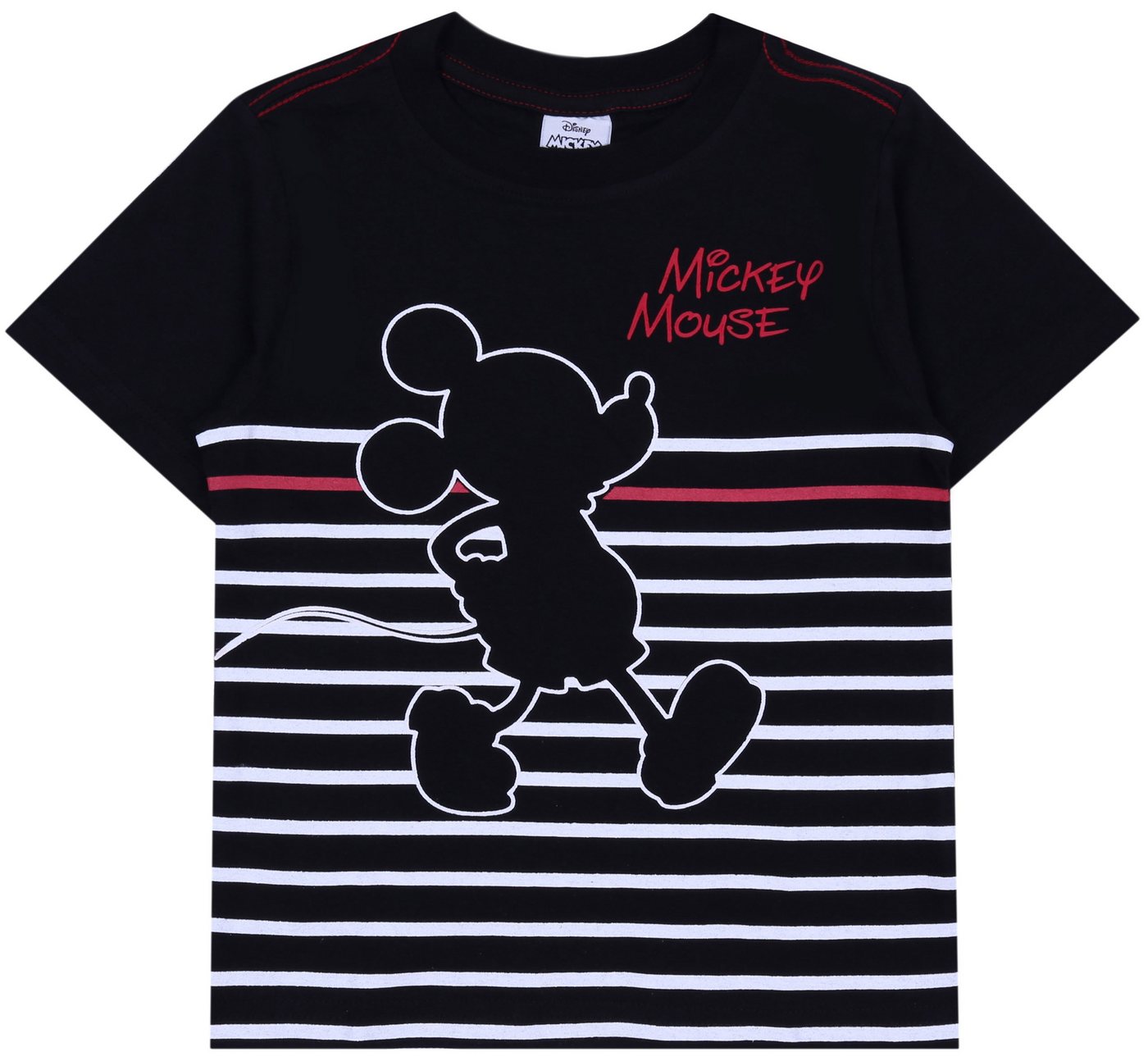 Sarcia.eu Kurzarmbluse Schwarzes gestreiftes T-Shirt für Jungen Mickey Mouse Disney 9 Jahre von Sarcia.eu