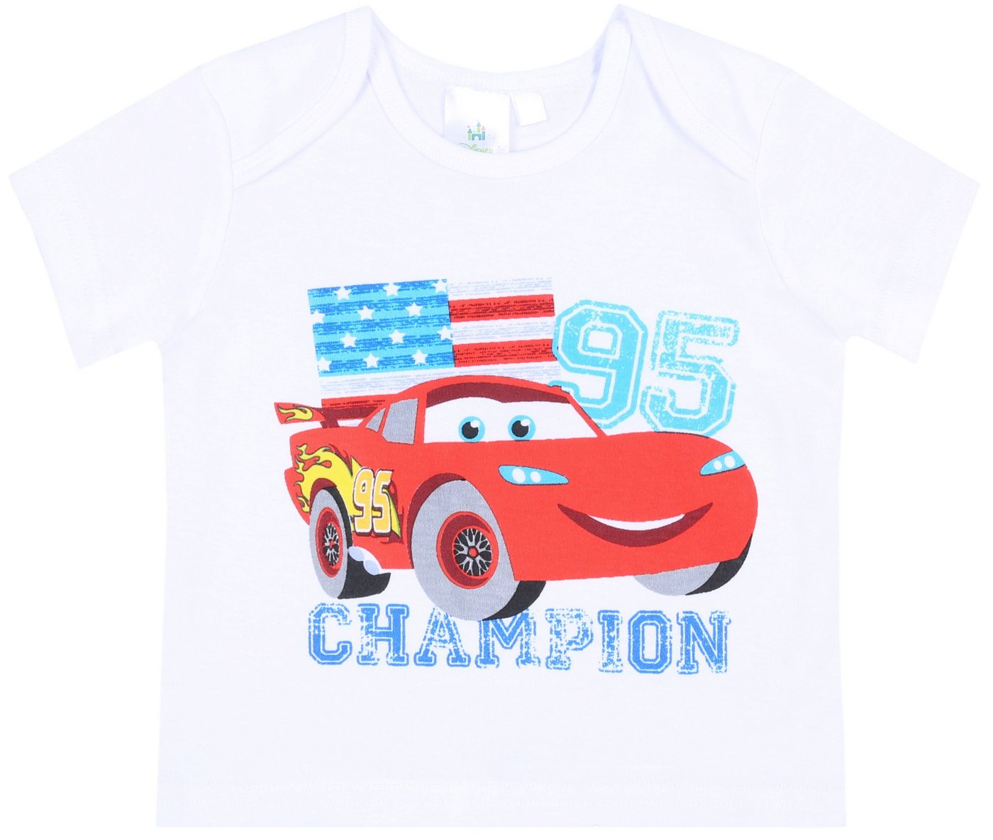 Sarcia.eu Kurzarmbluse Weißes Baby T-Shirt Lightning McQueen Disney 12 Monate von Sarcia.eu