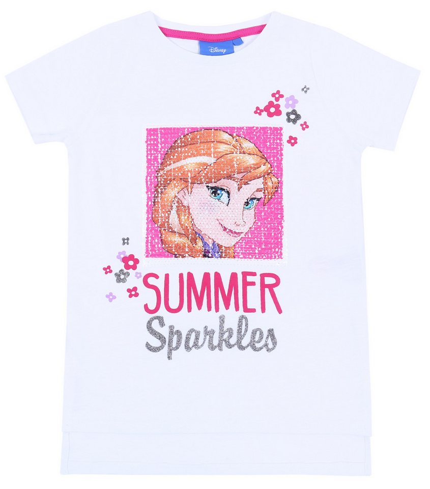 Sarcia.eu Kurzarmbluse Weißes T-Shirt Anna Elsa DIE EISKÖNIGIN FROZEN 3-4 Jahre von Sarcia.eu