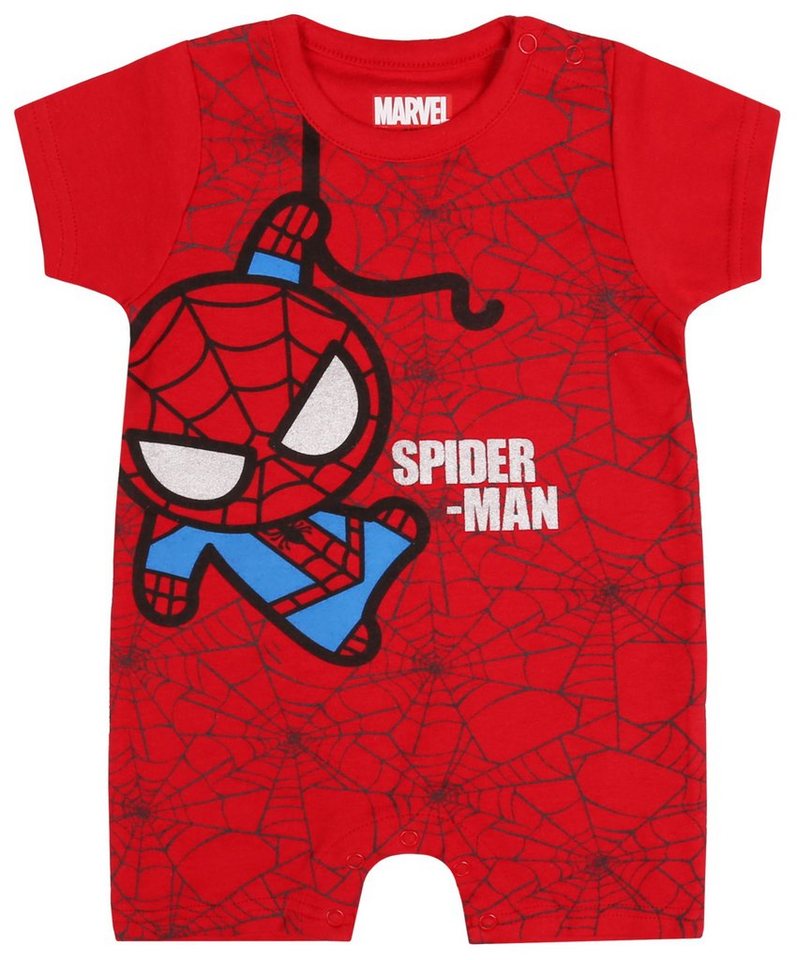 Sarcia.eu Kurzarmbody Roter Einteiler/Body mit Aufdruck von Spider-Man MARVEL, 92 von Sarcia.eu