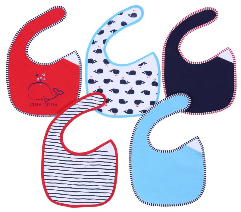 Sarcia.eu Lätzchen 5x rot-blaue Lätzchen von Sarcia.eu