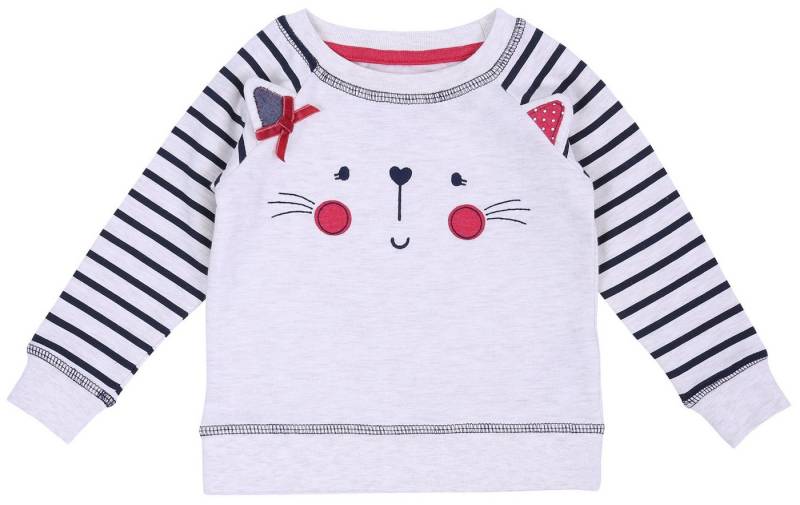 Sarcia.eu Langarmbluse Beigefarbige Bluse - Katze 9-12 Monate von Sarcia.eu
