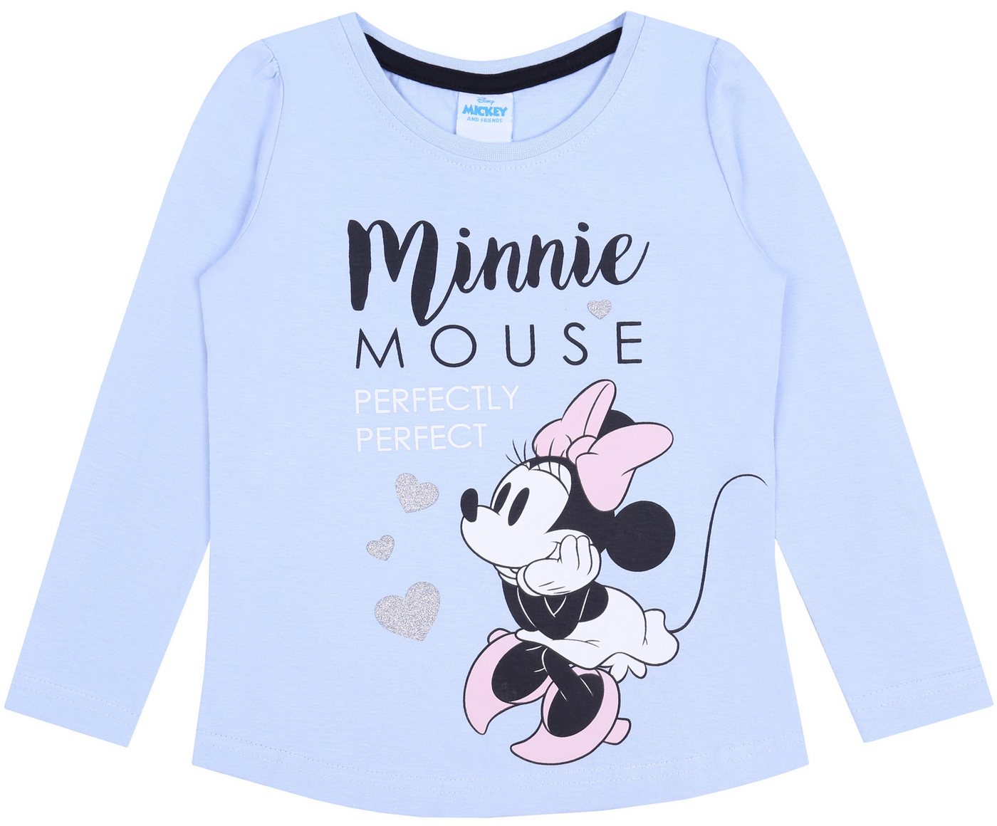 Sarcia.eu Langarmbluse Blaue Bluse mit langen Ärmel Minnie Mouse DISNEY 4-5 Jahre von Sarcia.eu