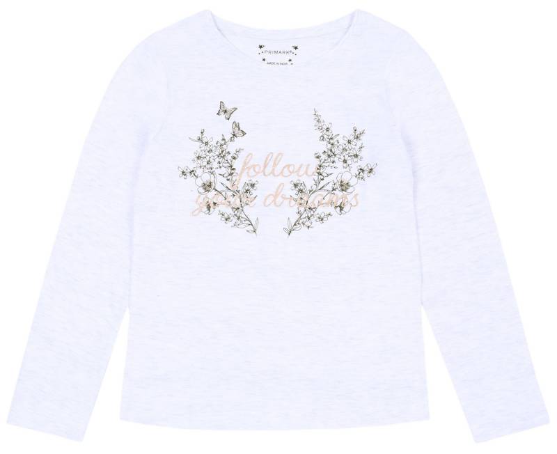 Sarcia.eu Langarmbluse Bluse mit Aufdruck ecru 8-9 Jahre von Sarcia.eu