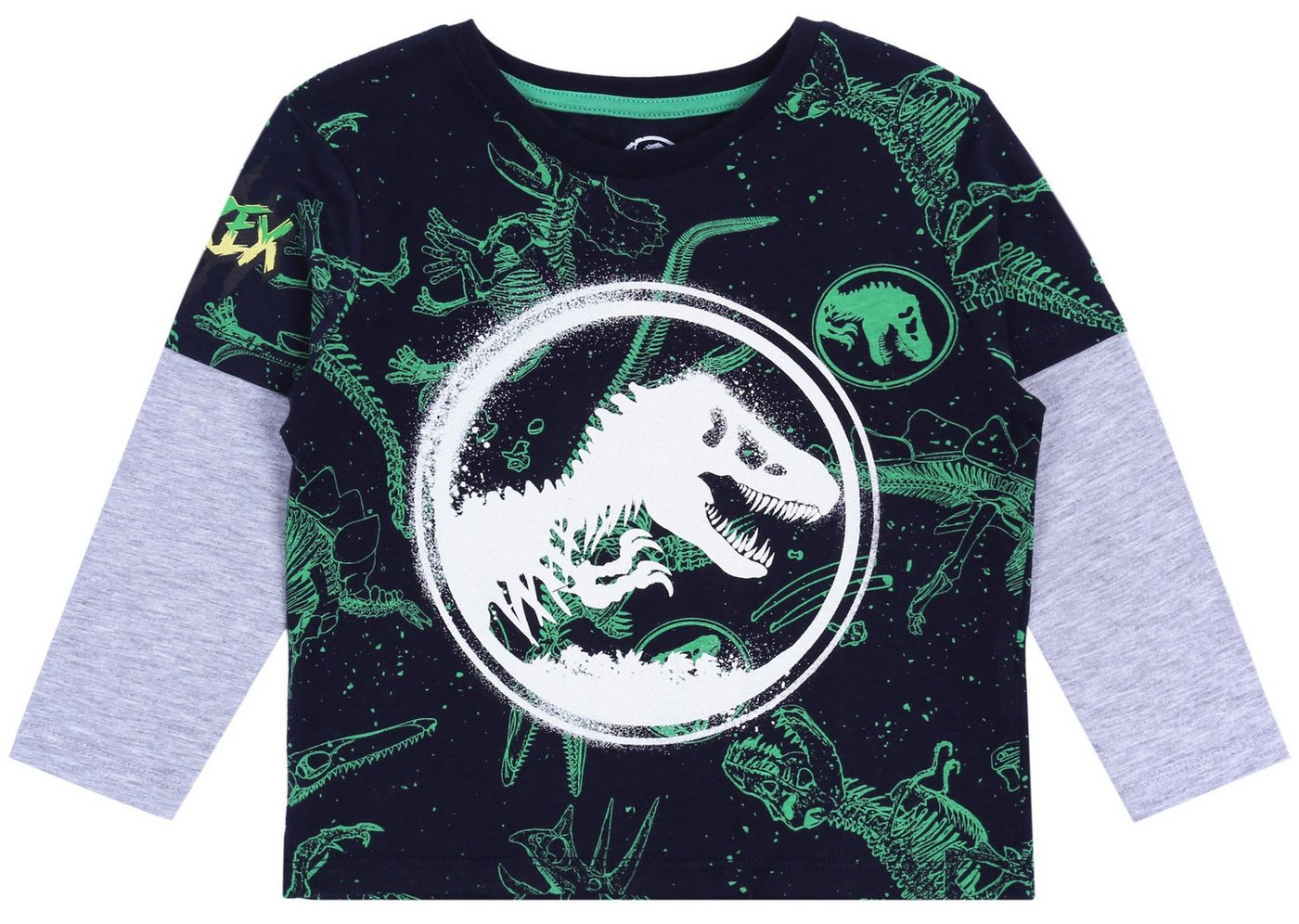 Sarcia.eu Langarmbluse Dunkelblau- graue jugendhafte Bluse Jurassic World 6-7 Jahre Sarcia.eu Langarmbluse Dunkelblau- graue jugendhafte Bluse Jurassic World 6-7 Jahre von Sarcia.eu