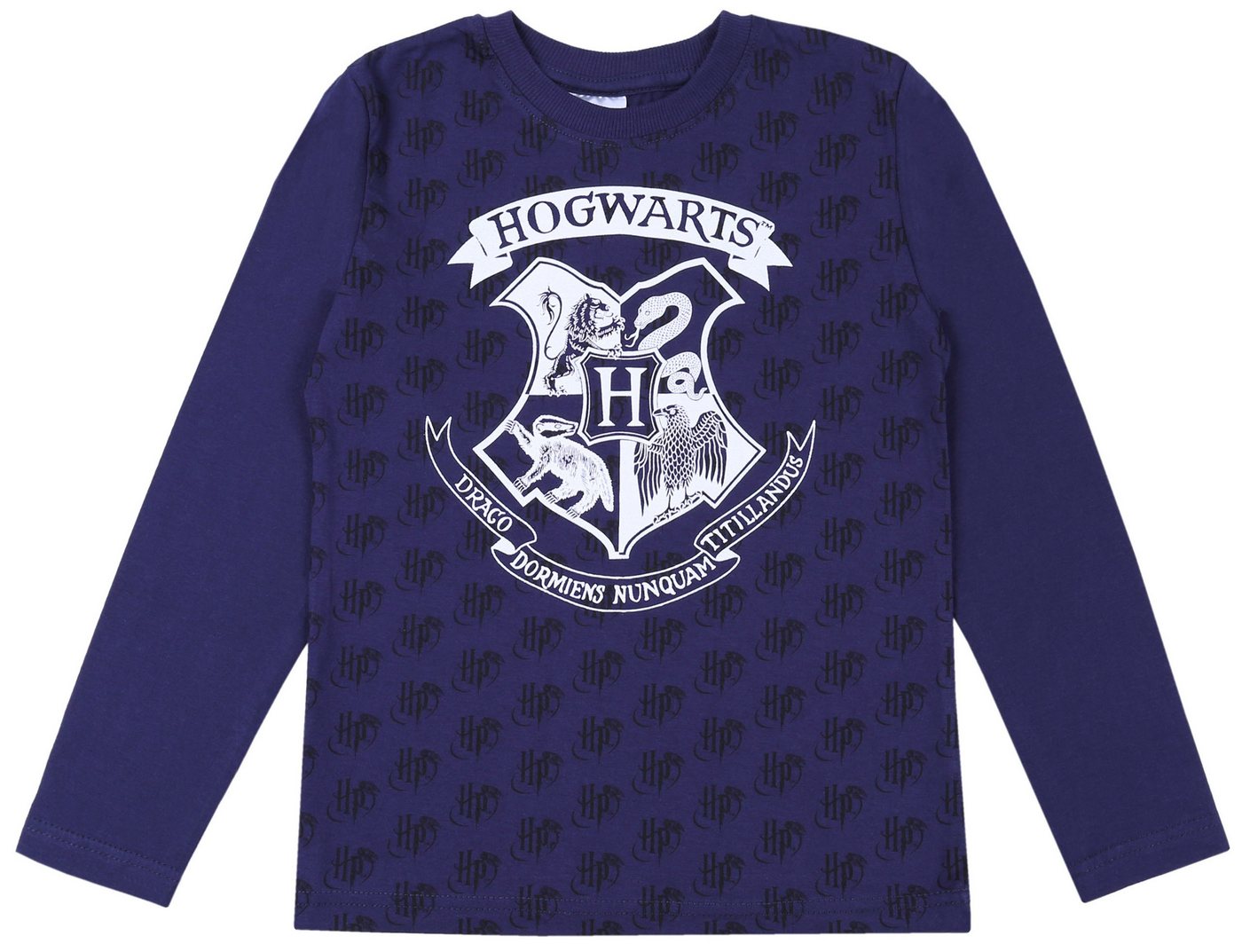 Sarcia.eu Langarmbluse Dunkelblaue Bluse HOGWARTS Harry Potter 6 Jahre von Sarcia.eu