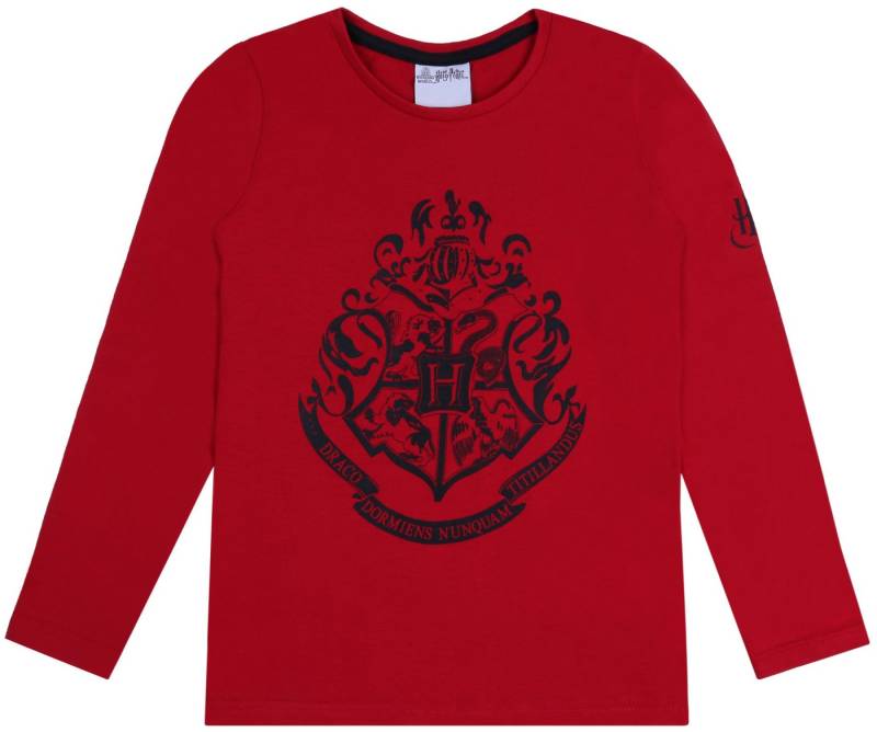 Sarcia.eu Langarmbluse Dunkelrote Mädchen-Bluse mit langen Ärmel Harry Potter 8 Jahre von Sarcia.eu