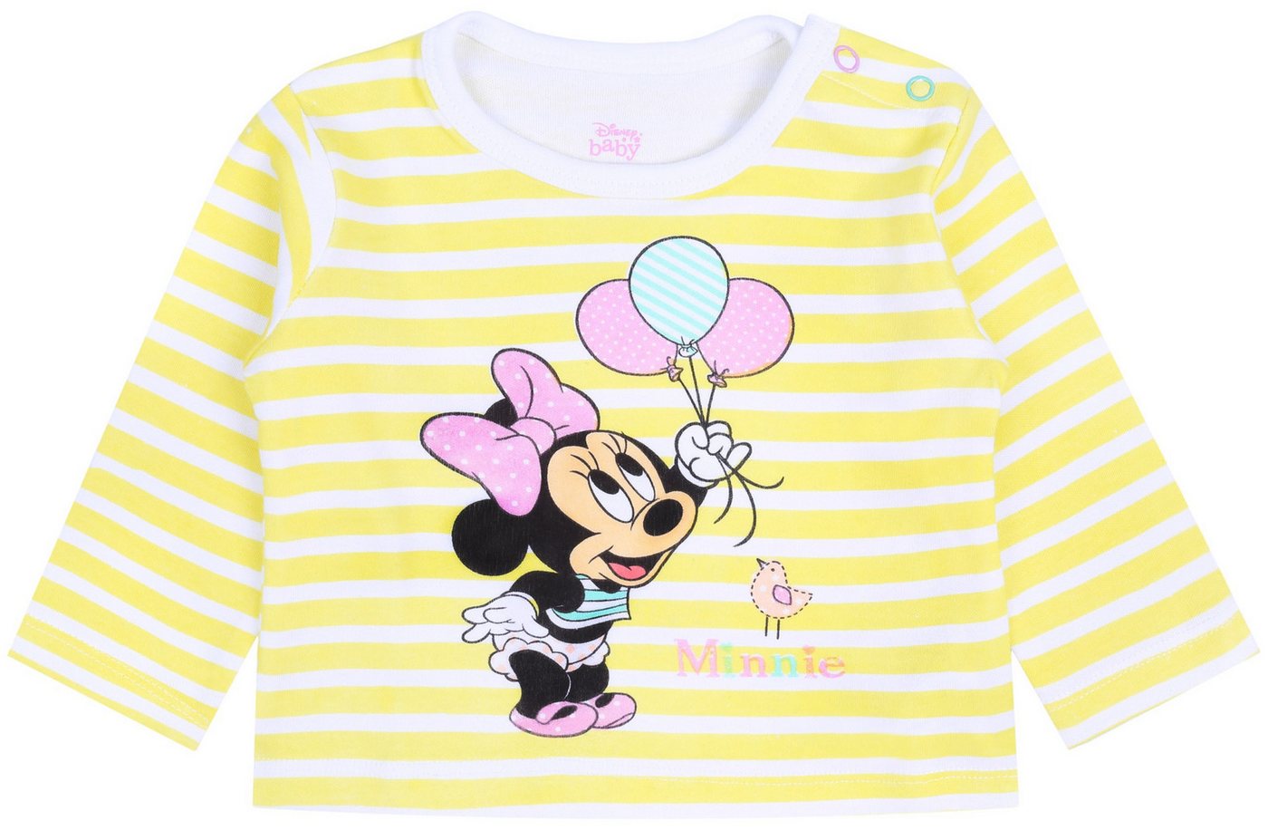 Sarcia.eu Langarmbluse Gelbe Baby-Bluse mit langen Ärmeln, gestreift Minnie 6-9 Monate von Sarcia.eu