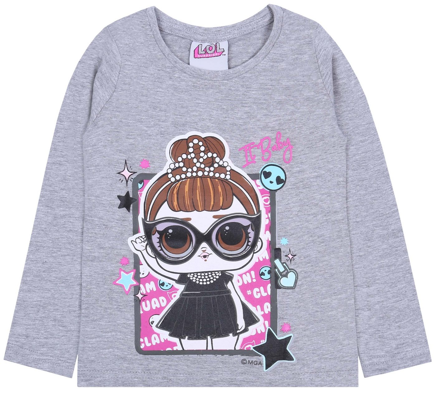 Sarcia.eu Langarmbluse Graues Sweatshirt/Bluse mit langen Ärmel L.O.L. Surprise 7 Jahre von Sarcia.eu