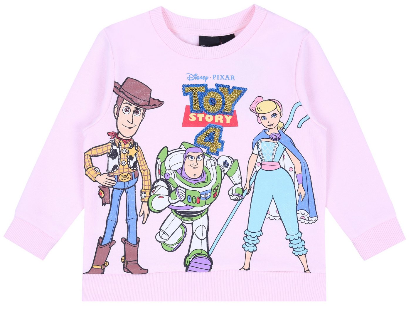 Sarcia.eu Langarmbluse Hellpinker Pullover mit Pailetten Toy Story DISNEY 6-7 Jahre von Sarcia.eu