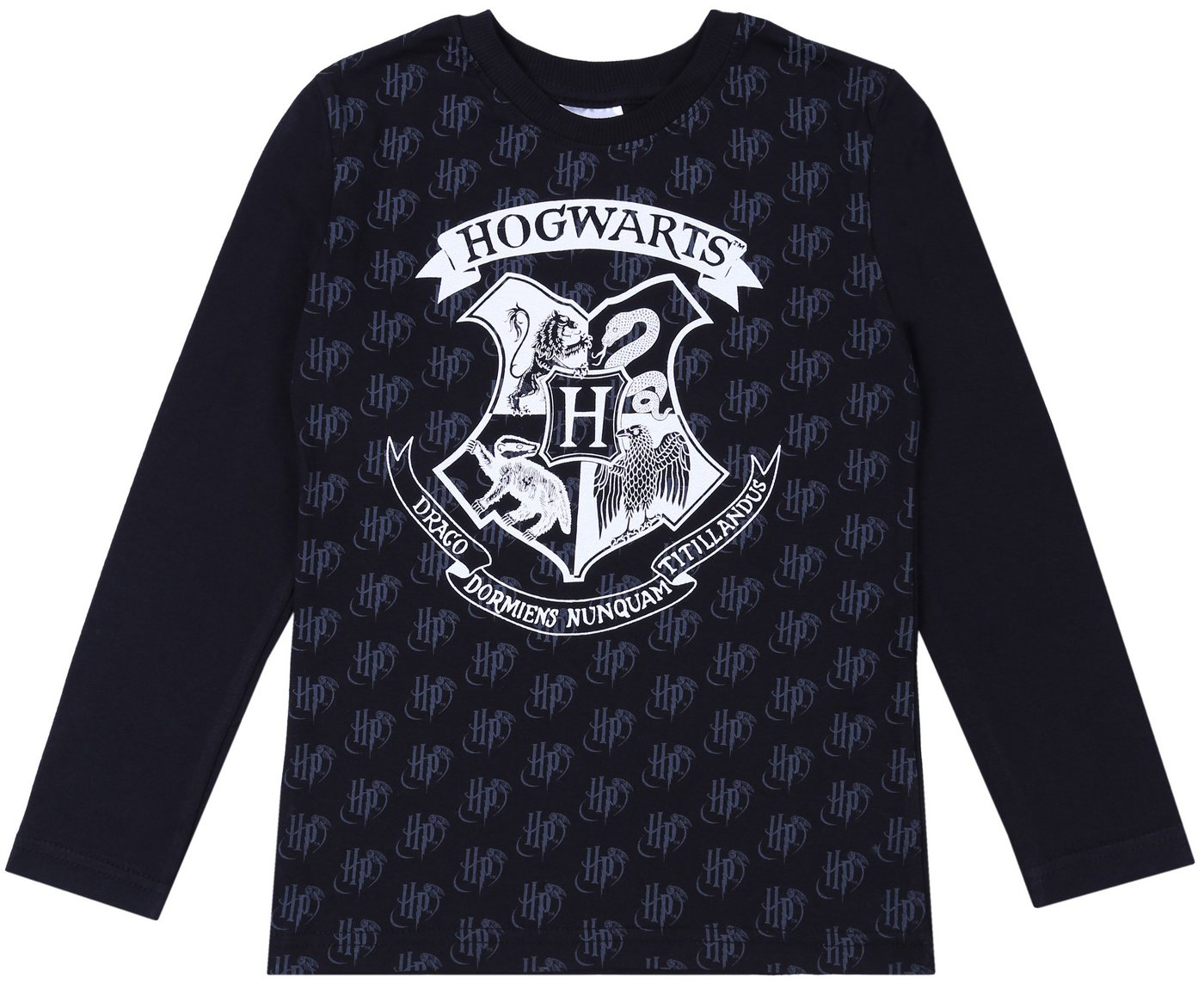 Sarcia.eu Langarmbluse Schwarze Bluse/Sweatshirt Langarmshirt HOGWARTS Harry Potter 7 Jahre von Sarcia.eu