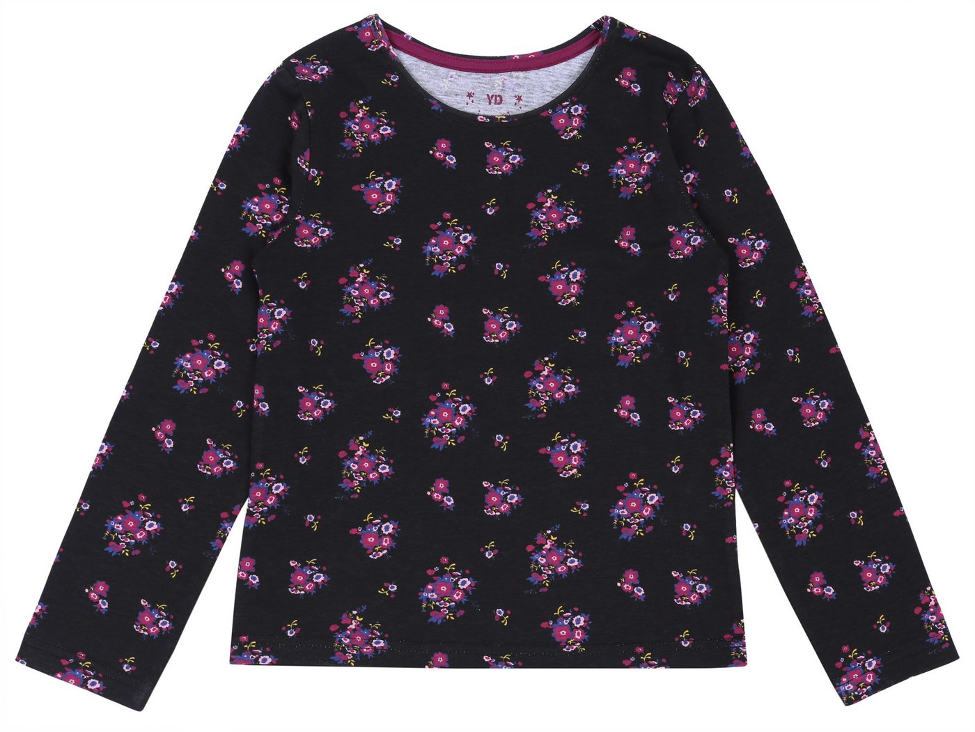 Sarcia.eu Langarmbluse Schwarze Bluse mit kleinen Blümchen gemustert YD 10-11 Jahre von Sarcia.eu