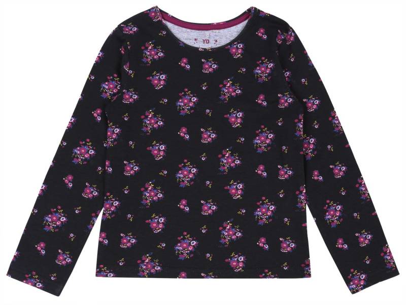 Sarcia.eu Langarmbluse Schwarze Bluse mit kleinen Blümchen gemustert YD 9-10 Jahre von Sarcia.eu