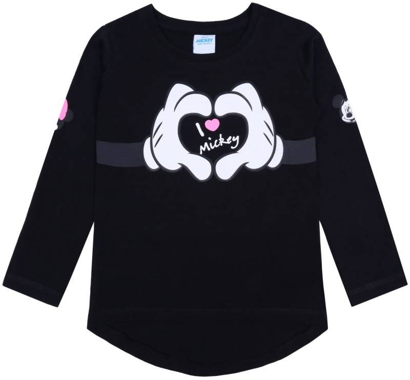 Sarcia.eu Langarmbluse Schwarze Bluse mit langen Ärmel Minnie Mouse DISNEY 8-9 Jahre von Sarcia.eu
