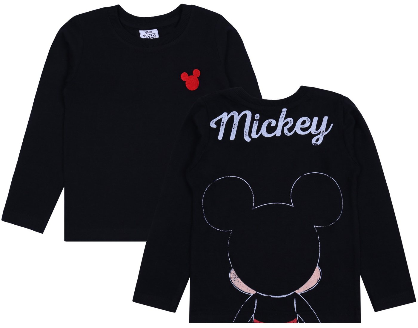 Sarcia.eu Langarmbluse Schwarze Jungen-Bluse mit langen Ärmel Mickey Mouse 6 Jahre von Sarcia.eu
