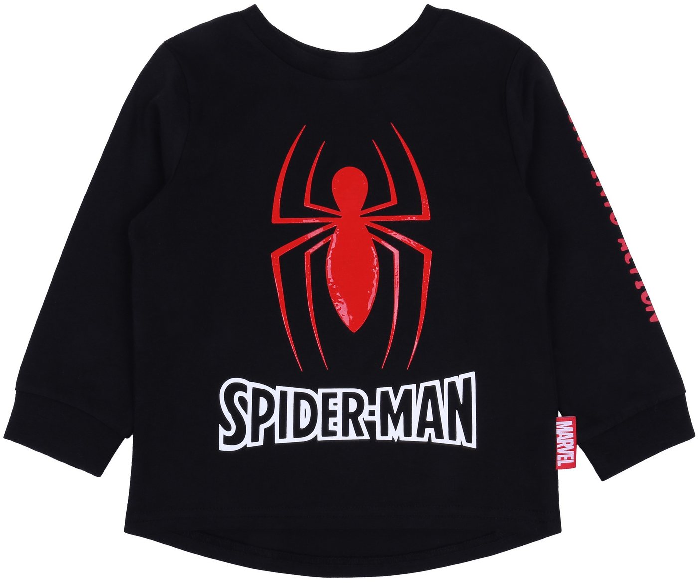 Sarcia.eu Langarmbluse Schwarzes Sweatshirt mit Gummiaufdruck Spider-Man 2-3 Jahre von Sarcia.eu