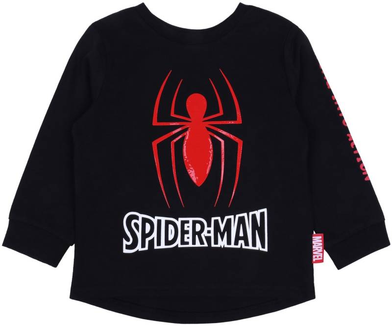 Sarcia.eu Langarmbluse Schwarzes Sweatshirt mit Gummiaufdruck Spider-Man 7-8 Jahre von Sarcia.eu
