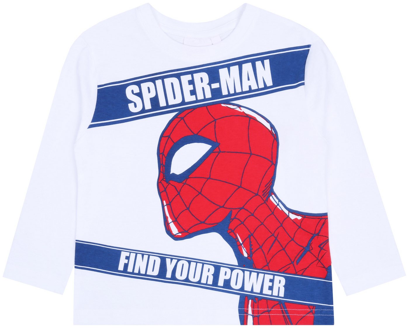 Sarcia.eu Langarmbluse Weiße Jungenbluse mit Aufdruck Spider-Man 5-6 Jahre von Sarcia.eu